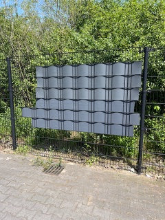 Hekwerkband - Privacyband - Vlechtband Grijs voor Hekwerken 50 meter bij 19 cm Maaswijdte Gerecycled