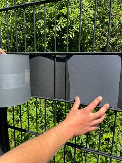 Hekwerkband - Privacyband - Vlechtband Grijs voor Hekwerken 50 meter bij 19 cm Maaswijdte Gerecycled