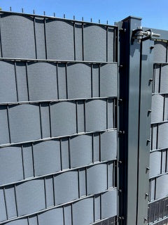 Hekwerkband - Privacyband - Vlechtband Grijs voor Hekwerken 50 meter bij 19 cm Maaswijdte Gerecycled