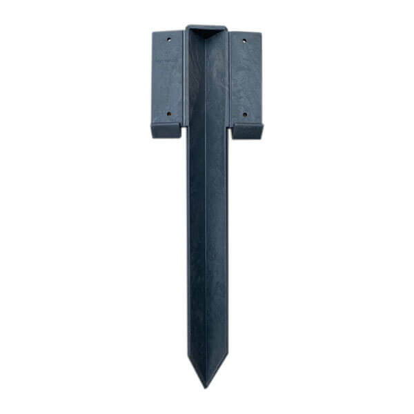 Kunststof Palen voor Border- en Perkafscheiding 40cm x4cm x4cm Grijs - 6 stuks