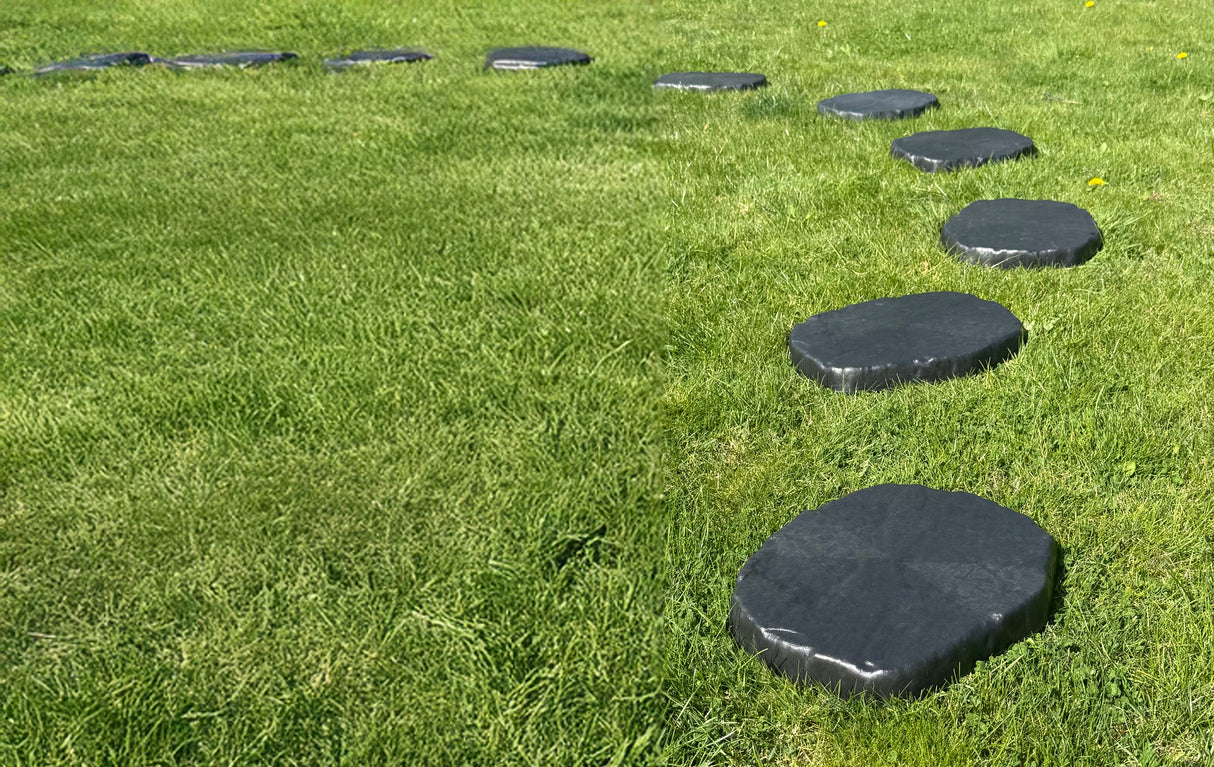 Stapsteen Kunststof Zwart/Antraciet – 37 x 30 cm – Gerecycled Kunststof