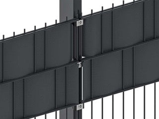 Hekwerkband - Privacyband - Vlechtband Grijs voor Hekwerken 50 meter bij 19 cm Maaswijdte Gerecycled