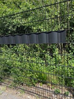 Hekwerkband - Privacyband - Vlechtband Zwart voor hekwerken 50 meter bij 19 cm maaswijdte gerecycled