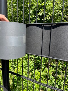 Hekwerkband - Privacyband - Vlechtband Zwart voor hekwerken 50 meter bij 19 cm maaswijdte gerecycled
